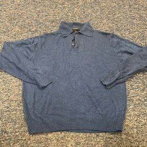 WeatherProof Blue Long sleeve polo sz. S